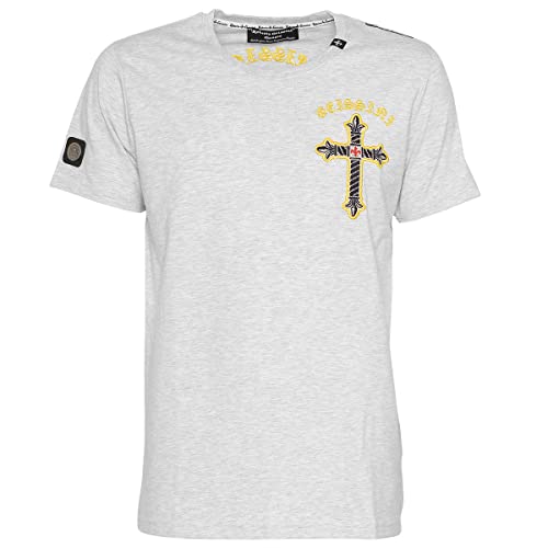 Roberto Geissini Herren T-Shirt Cross-Wings - Grey 3XL von Roberto Geissini