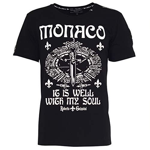 Roberto Geissini Herren T-Shirt Monaco Black L von Roberto Geissini