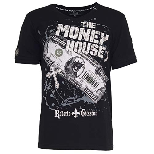 Roberto Geissini Herren T-Shirt Money House Black M von Roberto Geissini