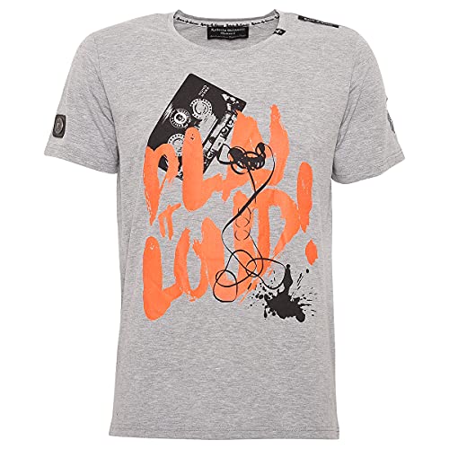 Roberto Geissini Herren T-Shirt Play IT Loud gr-orange m von Roberto Geissini