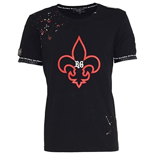Roberto Geissini Herren T-Shirt RG Splash Lilie Black L von Roberto Geissini
