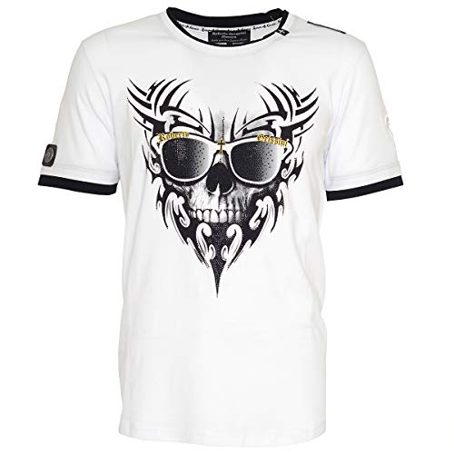 Roberto Geissini Herren T-Shirt Skull Beard White S Roberto Geissini Herren T-Shirt Skull Beard White S von Roberto Geissini