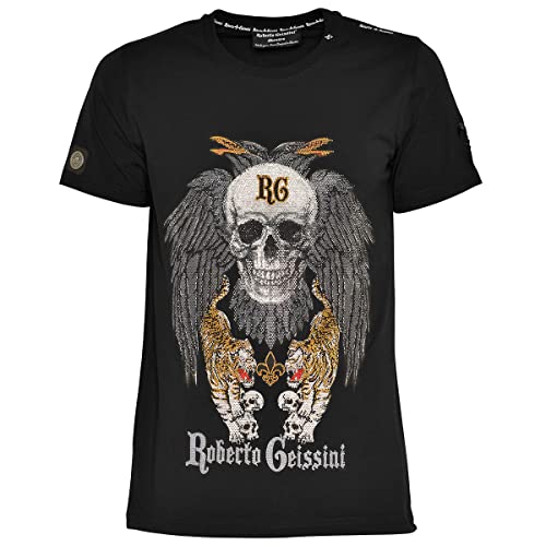 Roberto Geissini Herren T-Shirt Skull-Perfekt - Black 2XL von Roberto Geissini