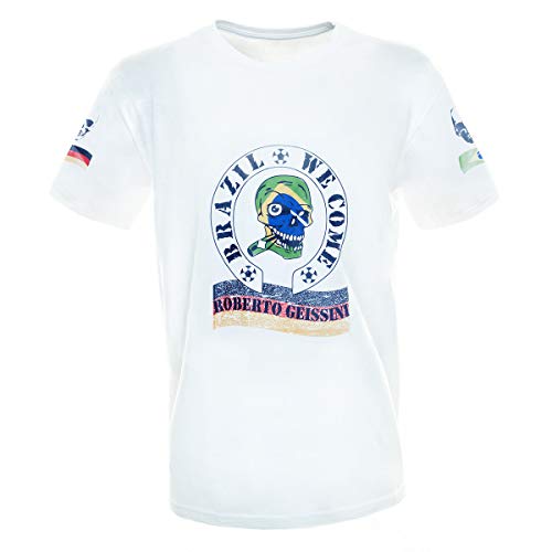 Roberto Geissini Sight Herren T-Shirt Weiss mit Druck Größe M von Roberto Geissini