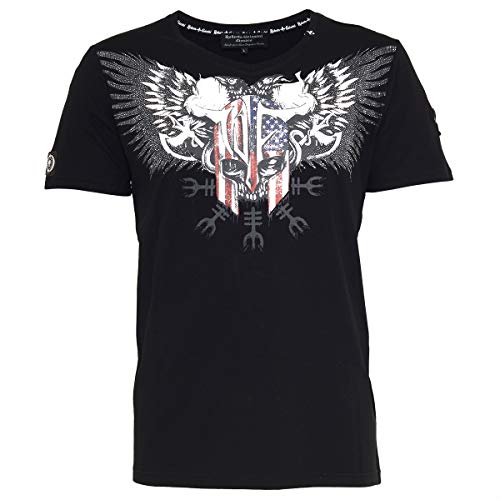 Roberto Geissini T-Shirt American Knight Black S von Roberto Geissini