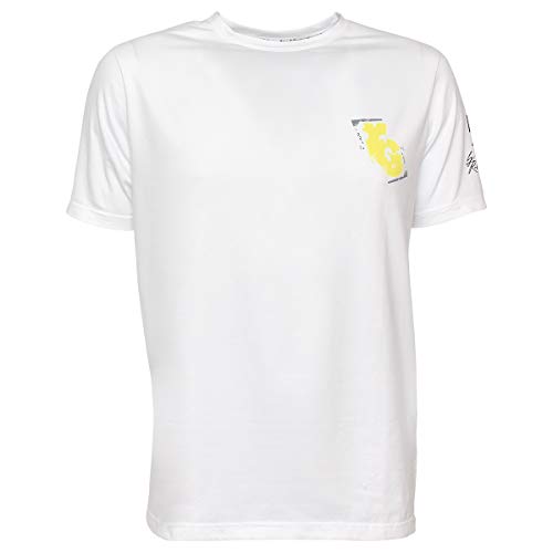 Roberto Geissini T-Shirt Cross X Yellow - White L von Roberto Geissini