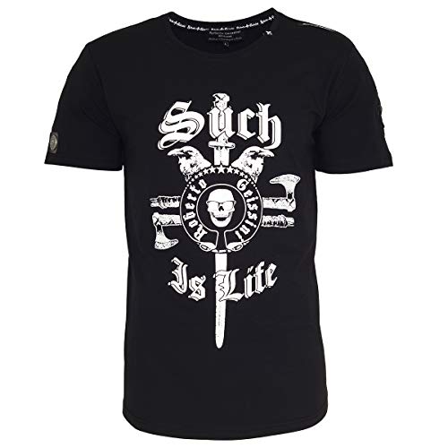 Roberto Geissini T-Shirt Such is Life Black 3XL - Black von Roberto Geissini