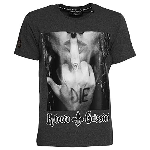Roberto Geissini Unisex T-Shirt BE Quiet-Anthra- XXL Roberto Geissini Unisex T-Shirt BE Quiet-Anthra- XXL von Roberto Geissini