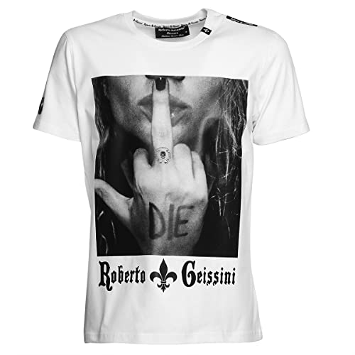 Roberto Geissini Unisex T-Shirt BE Quiet-White- 5XL von Roberto Geissini