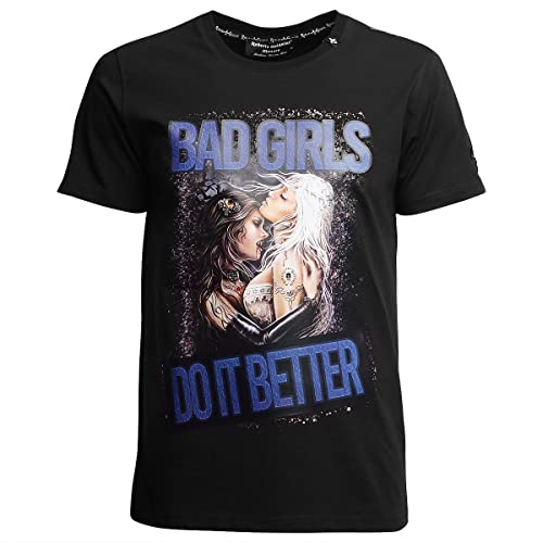 Roberto Geissini Unisex T-Shirt Bad Girls Black-XXL von Roberto Geissini