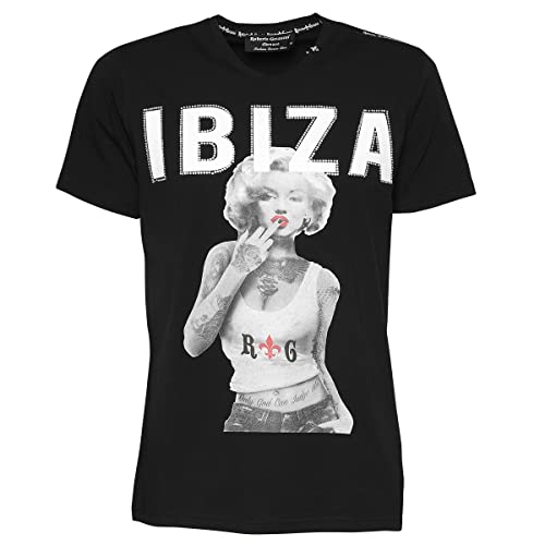 Roberto Geissini Unisex T-Shirt Marilyn-Ibiza Black XXL von Roberto Geissini