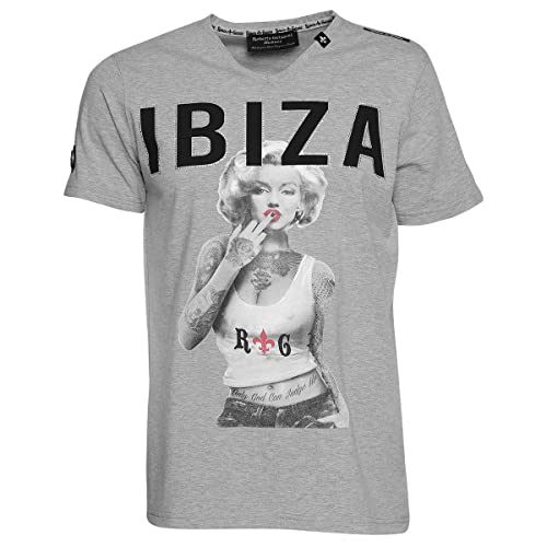 Roberto Geissini Unisex T-Shirt Marilyn-Ibiza Dark-Grey 3XL von Roberto Geissini