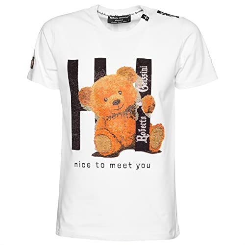 Roberto Geissini Unisex T-Shirt Nice to Meet You-White- L Roberto Geissini Unisex T-Shirt Nice to Meet You-White- L von Roberto Geissini