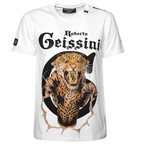 Roberto Geissini Unisex T-Shirt Tiger-White- XXL von Roberto Geissini