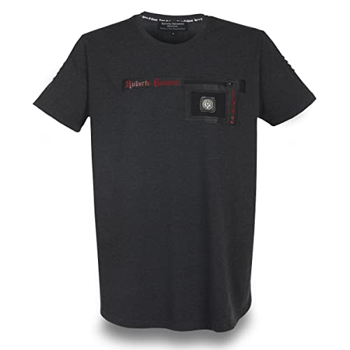 T-Shirt 1982 Edition Men - Grey-Anthracite 2XL von Roberto Geissini