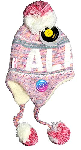 Robin Ruth Alaska Helmmütze mit Quaste, Qualität, mehrfarbiges, ultraweiches Tweed, Pink, Pink, Einheitsgröße von Robin Ruth