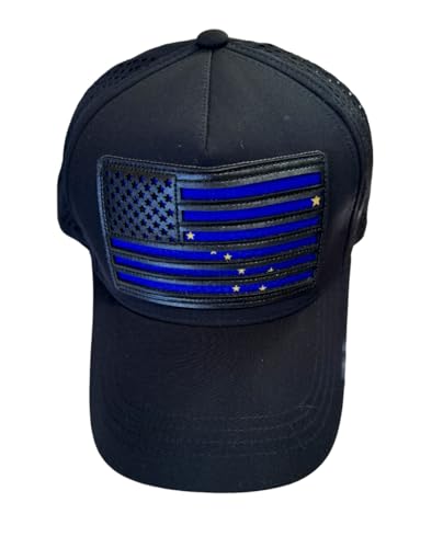 Robin Ruth Hochwertige Ballkappe, Alaska, Schwarz auf Schwarz, Alaska Dipper blaue Flagge, Schwarz, Einheitsgröße von Robin Ruth