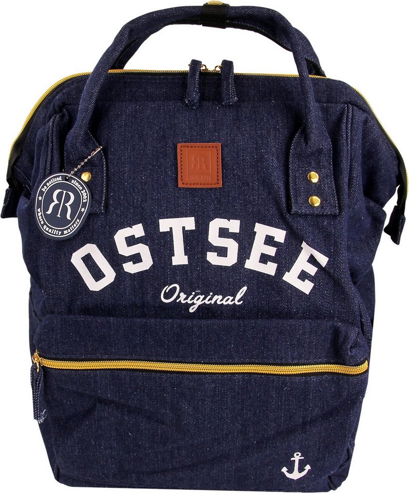 Robin Ruth Rucksack Robin Ruth Rucksack Baumwolle navy (Freizeitrucksack), Damen, Herren Rucksack Baumwolle, navy, dunkelblau ca. 40cm hoch von Robin Ruth