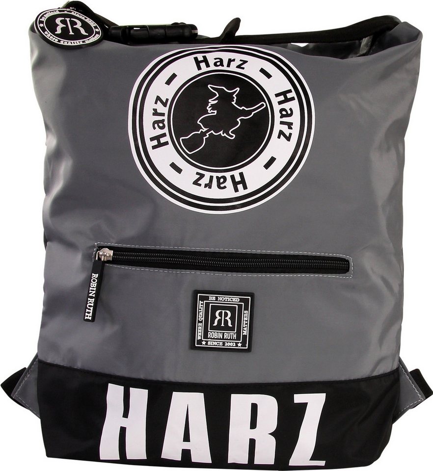 Robin Ruth Freizeitrucksack Robin Ruth Rucksack Polyester hellgrau, Damen, Herren Rucksack Polyester, hellgrau, schwarz ca. 37cm hoch von Robin Ruth