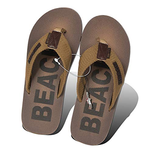 Robin Ruth leichte Zehensandale Gr. 41-42 Herren Textilriemen braun Flip D3HZG400NM von Robin Ruth