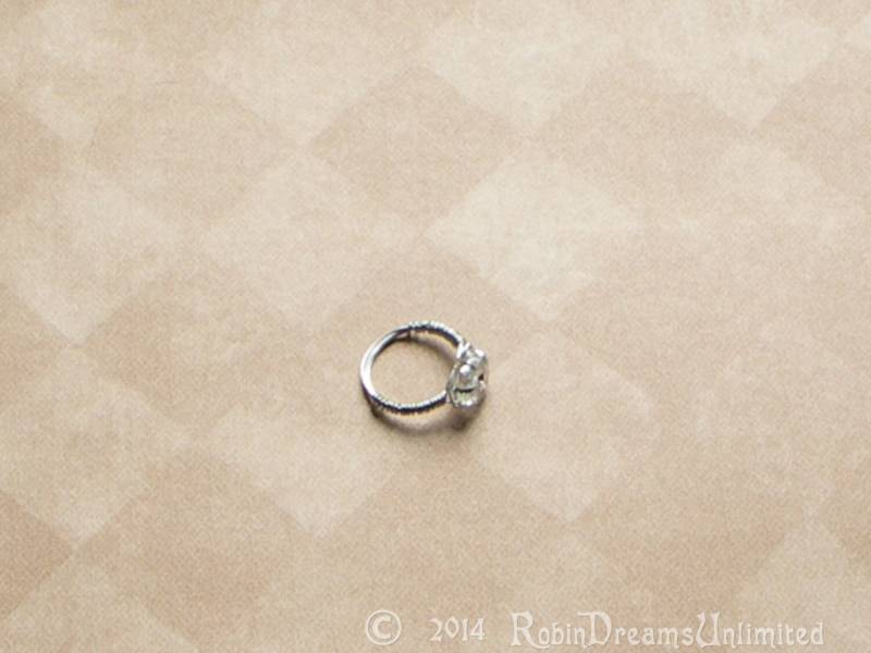 Klar Lucite Blüte Draht Gewickelt Ring Größe 7 von RobinDreamsUnlimited