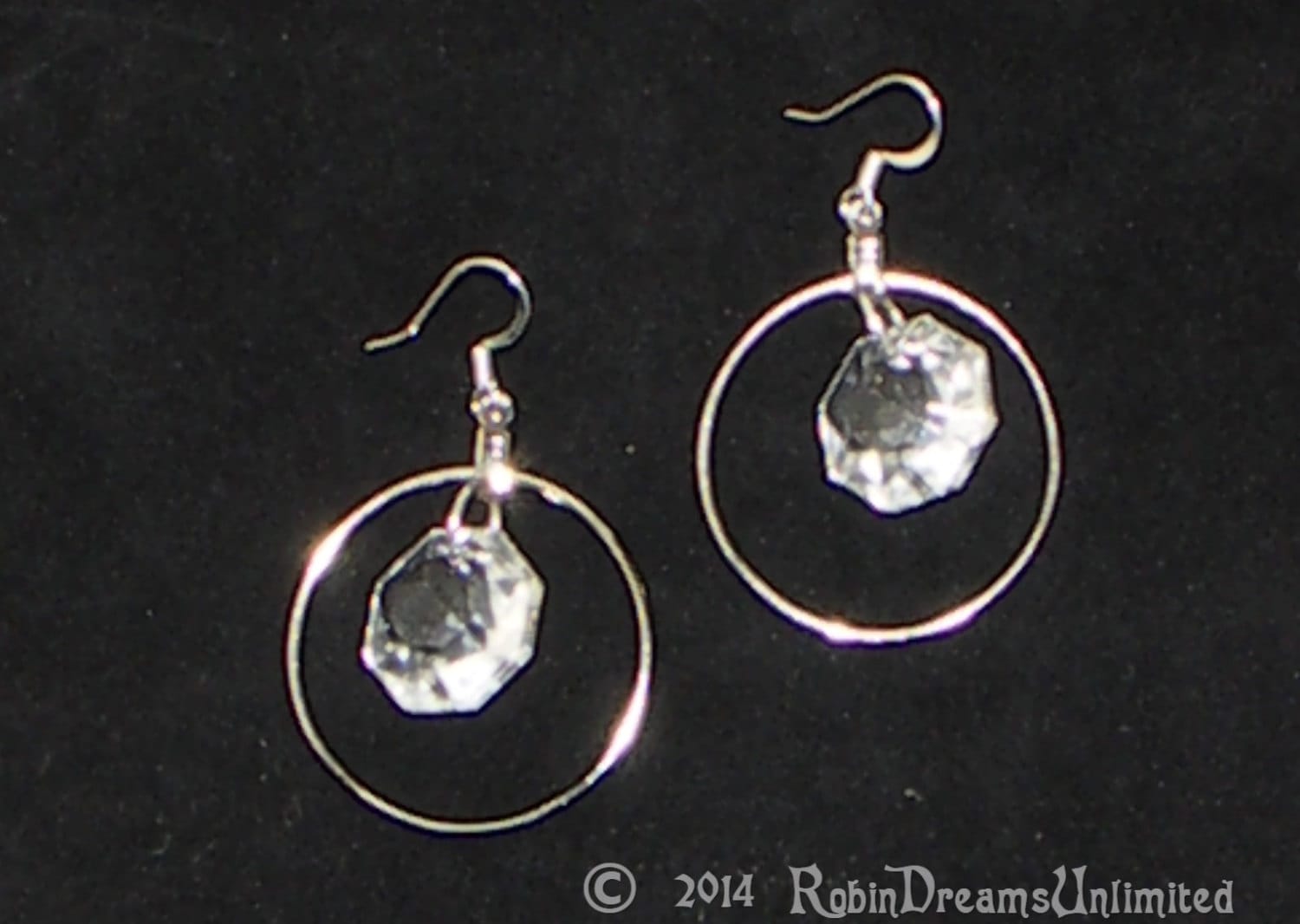 Kristall Und Silber Creolen Kristall Und Silber Creolen von RobinDreamsUnlimited