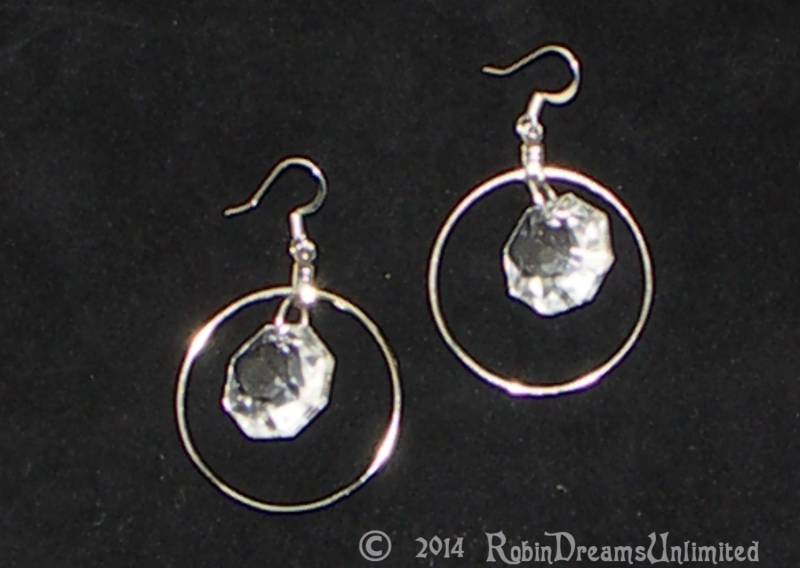Kristall Und Silber Creolen Kristall Und Silber Creolen von RobinDreamsUnlimited