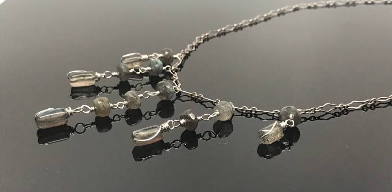 Labradorit Sterling Silber Halskette, Natürliche Energie, Heilkristalle, Magie, Schutz Labradorit Sterling Silber Halskette, Natürliche Energie, Heilkristalle, Magie, Schutz von RobinsNestJewelryUS