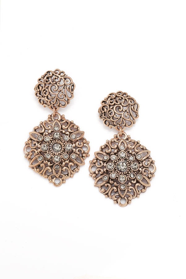 Rose Gold Und Kristall Filigrane Kronleuchter Rose Gold Und Kristall Filigrane Kronleuchter von RobinsVintageSoul