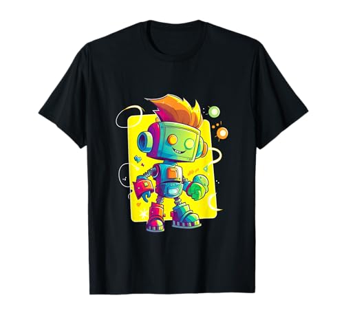 Roboter Robotik Wissenschaft Codierung Roboter Kinder Kleinkind Jungen Mädchen T-Shirt von Robot Designs by Farsaza
