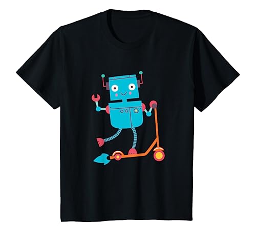 Kinder Roboter für Kinder, Jungen, Mädchen, Kleinkinder, niedlicher Roboter, Zukunftsingen T-Shirt von Robot Design for Kids Boys Girls