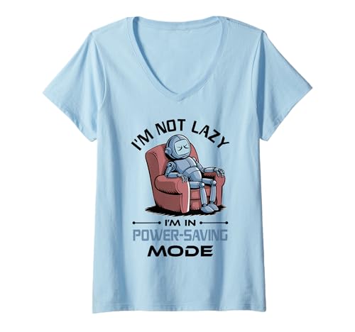Damen AI Robotics Geek Tech Humor Roboter T-Shirt mit V-Ausschnitt Damen AI Robotics Geek Tech Humor Roboter T-Shirt mit V-Ausschnitt von Robotics Designs