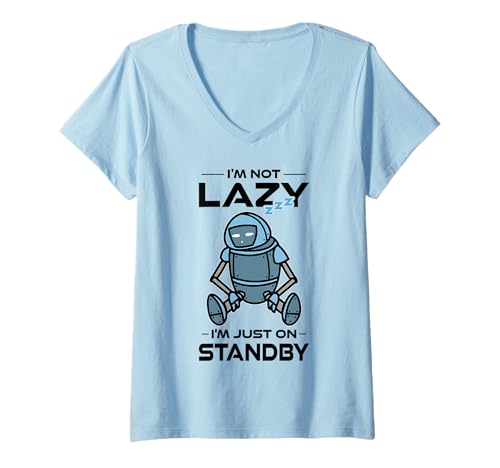 Damen AI Robotics Geek Tech Humor Roboter T-Shirt mit V-Ausschnitt Damen AI Robotics Geek Tech Humor Roboter T-Shirt mit V-Ausschnitt von Robotics Designs