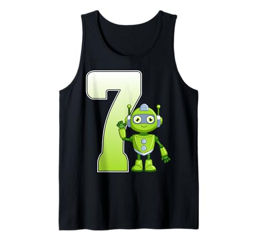 Kinder 7 Jahre alt Roboter Robotik 7. Geburtstag Party Tank Top Kinder 7 Jahre alt Roboter Robotik 7. Geburtstag Party Tank Top von Robotics Robot 7th Birthday Gifts Co.