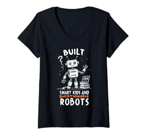 Damen Robotiklehrer Lustige Robotiklehrer T-Shirt mit V-Ausschnitt Damen Robotiklehrer Lustige Robotiklehrer T-Shirt mit V-Ausschnitt von Robotics Teacher Funny Robotics instructors Tees