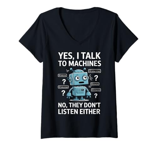 Damen Robotiklehrer Robotiklehrer T-Shirt mit V-Ausschnitt Damen Robotiklehrer Robotiklehrer T-Shirt mit V-Ausschnitt von Robotics Teacher Robotics instructors Apparel Co