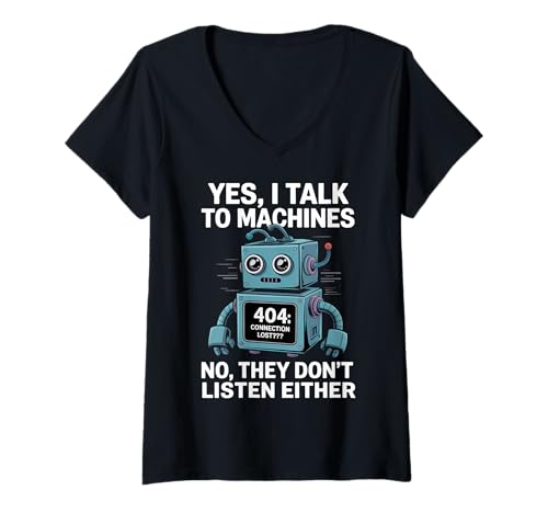 Damen Robotiklehrer Robotiklehrer T-Shirt mit V-Ausschnitt Damen Robotiklehrer Robotiklehrer T-Shirt mit V-Ausschnitt von Robotics Teacher Robotics instructors Apparel Co