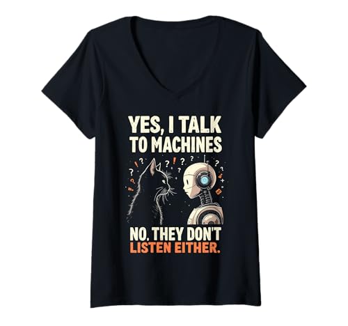 Damen Robotiklehrer Robotiklehrer T-Shirt mit V-Ausschnitt Damen Robotiklehrer Robotiklehrer T-Shirt mit V-Ausschnitt von Robotics Teacher Robotics instructors Apparel