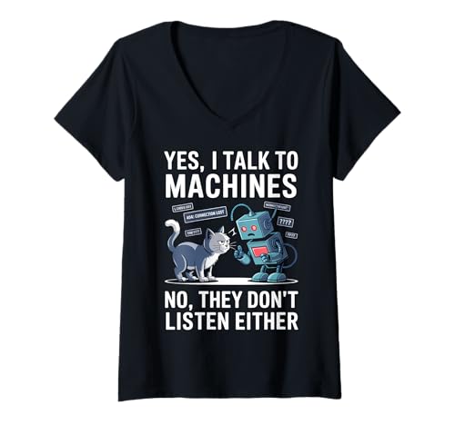 Damen Robotiklehrer Robotiklehrer T-Shirt mit V-Ausschnitt Damen Robotiklehrer Robotiklehrer T-Shirt mit V-Ausschnitt von Robotics Teacher Robotics instructors Tees