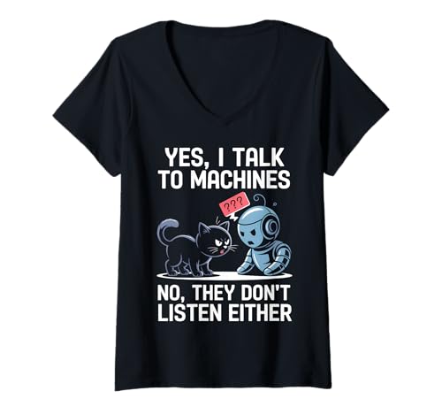 Damen Robotiklehrer Robotiklehrer T-Shirt mit V-Ausschnitt Damen Robotiklehrer Robotiklehrer T-Shirt mit V-Ausschnitt von Robotics Teacher Robotics instructors Tees