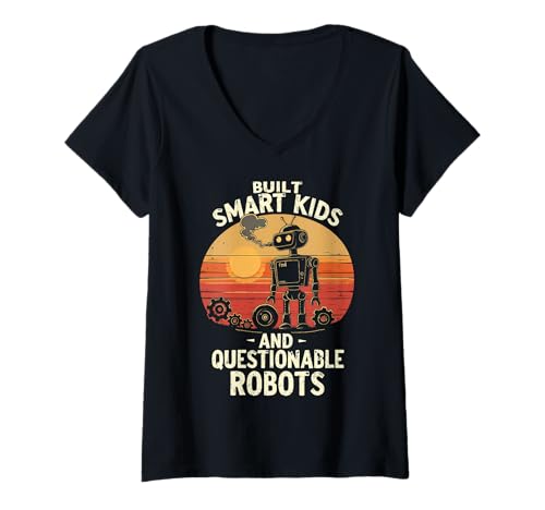 Damen Robotik Lehrer Vintage Robotik Lehrer T-Shirt mit V-Ausschnitt Damen Robotik Lehrer Vintage Robotik Lehrer T-Shirt mit V-Ausschnitt von Robotics Teacher Vintage Robotics instructors Tee