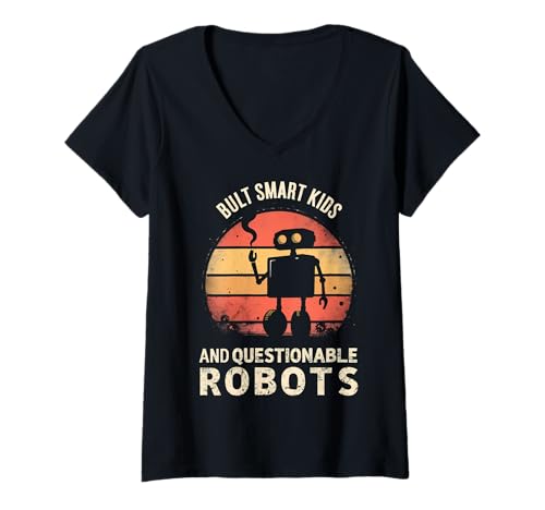 Damen Robotik Lehrer Vintage Robotik Lehrer T-Shirt mit V-Ausschnitt Damen Robotik Lehrer Vintage Robotik Lehrer T-Shirt mit V-Ausschnitt von Robotics Teacher Vintage Robotics instructors Tee