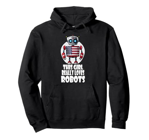 Dieses Mädchen liebt Roboter wirklich, Robotik für Kinder Roboter Pullover Hoodie Dieses Mädchen liebt Roboter wirklich, Robotik für Kinder Roboter Pullover Hoodie von Robots, Space Tech and Robotics