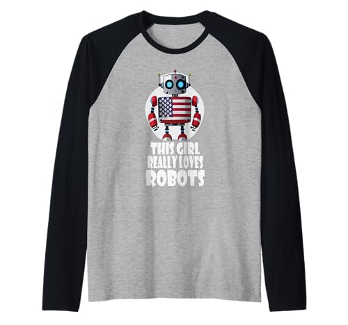 Dieses Mädchen liebt Roboter wirklich, Robotik für Kinder Roboter Raglan Dieses Mädchen liebt Roboter wirklich, Robotik für Kinder Roboter Raglan von Robots, Space Tech and Robotics