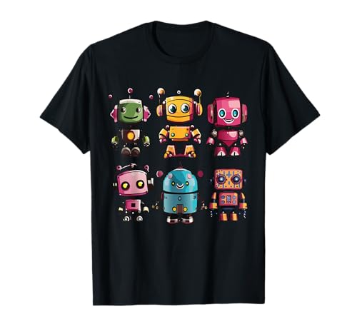 Robots, Space Tech and Robotics - Kinder - Unisex - Kurzarm - T-Shirt - Robotik für Kinder - Schwarz - S Robots, Space Tech and Robotics - Kinder - Unisex - Kurzarm - T-Shirt - Robotik für Kinder - Schwarz - S von Robots, Space Tech and Robotics