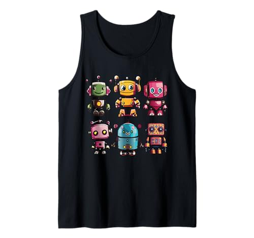 Nette Roboter, Robotik für Kinder Roboter Tank Top Nette Roboter, Robotik für Kinder Roboter Tank Top von Robots, Space Tech and Robotics