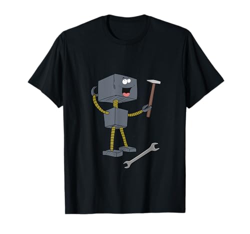 Robotter Maschine Handwerker Handwerk Werkzeug Kinder Kind T-Shirt von Robotter Kinder Maschine Handwerker
