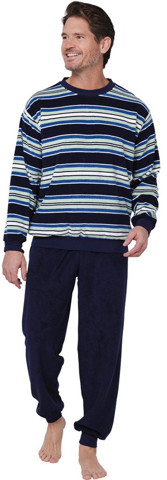 Robson Schlafanzug Herren Frottee Pyjama (2 tlg) Baumwolle von Robson