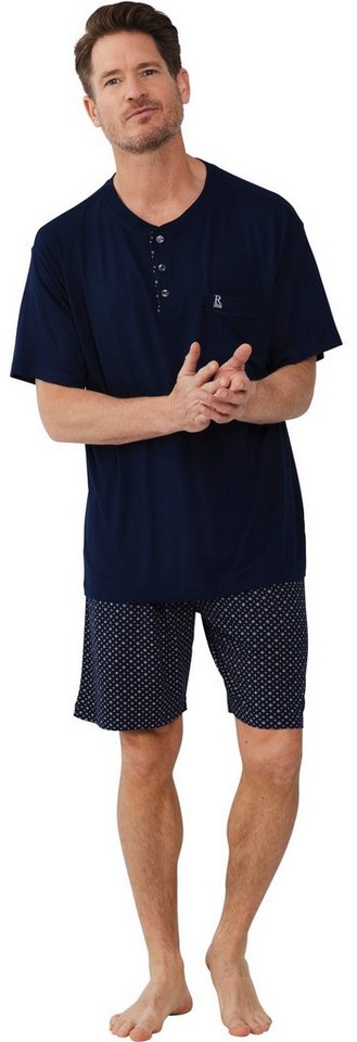 Robson Schlafanzug Herren Shorty Pyjama kurz (2 tlg) Edles Design von Robson
