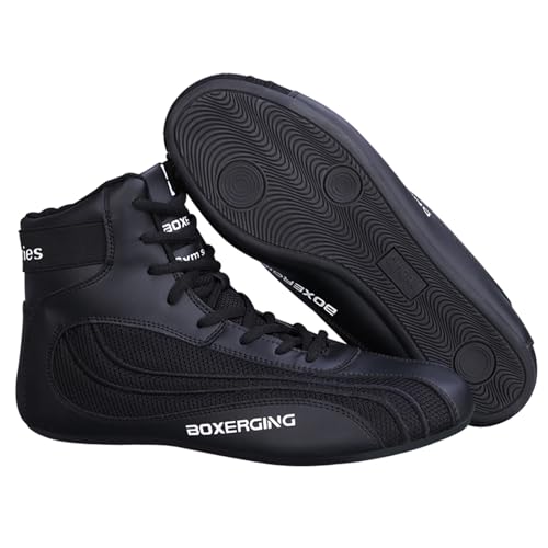 RobustWeg Wrestling-Schuhe FüR MäNner,rutschfeste Kampfsportschuhe FüR Damen Und Teenager,Herren-Wrestling-Schuhe,Atmungsaktiv,rutschfest,Geeignet FüR Ringen,Sport,Gewichtheben,Training,Kampfsport von RobustWeg